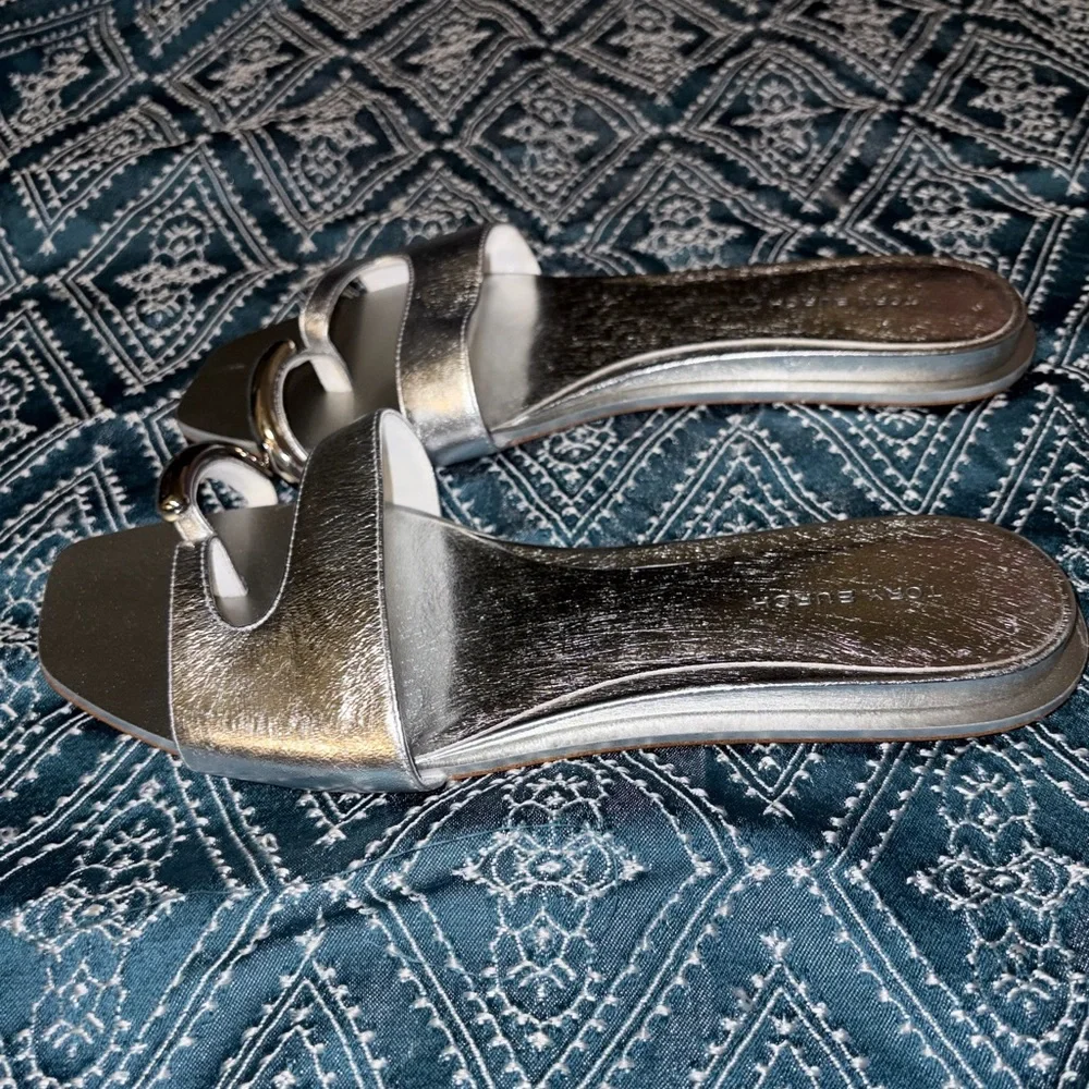 Tory Burch sleek metallic